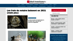 What Ideal-investisseur.fr website looked like in 2021 (3 years ago)