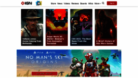 What Ign.com website looked like in 2021 (3 years ago)