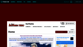 What Inuyasha.wikia.com website looked like in 2021 (3 years ago)