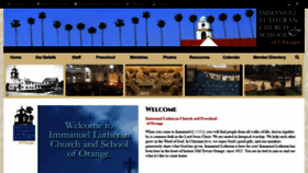 What Immanuelorange.org website looked like in 2021 (3 years ago)