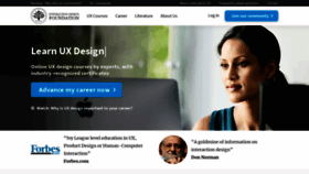 What Interaction-design.org website looked like in 2021 (4 years ago)