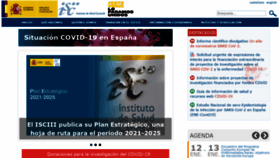 What Isciii.es website looked like in 2021 (4 years ago)