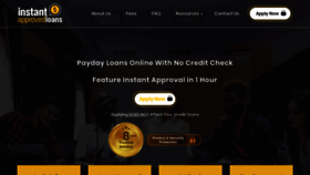 What Instantapprovedloans.com website looked like in 2021 (3 years ago)