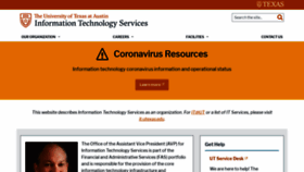What Its.utexas.edu website looked like in 2021 (3 years ago)