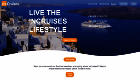 What Incruises.com website looked like in 2021 (3 years ago)