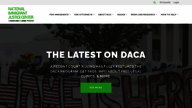 What Immigrantjustice.org website looked like in 2021 (3 years ago)