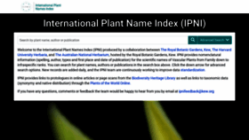What Ipni.org website looked like in 2021 (3 years ago)