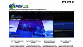 What Iknowfirst.com website looked like in 2021 (3 years ago)