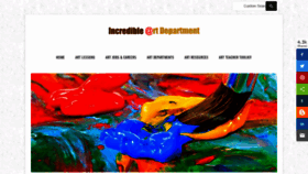 What Incredibleart.org website looked like in 2021 (3 years ago)