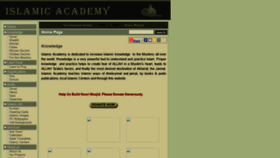 What Islamicacademy.org website looked like in 2021 (3 years ago)