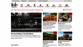 What Italymagazine.com website looked like in 2021 (3 years ago)