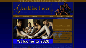 What Inderdance.school.nz website looked like in 2021 (3 years ago)