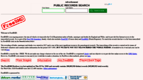 What Images.freebmd.org.uk website looked like in 2021 (3 years ago)
