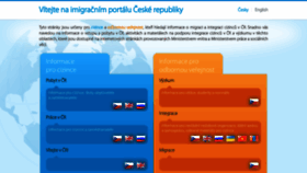 What Imigracniportal.cz website looked like in 2021 (3 years ago)