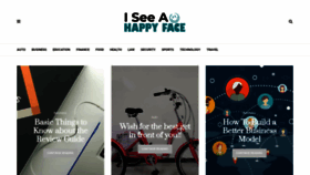 What Iseeahappyface.com website looked like in 2021 (3 years ago)