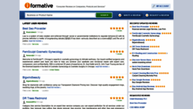 What Iformative.com website looked like in 2021 (3 years ago)