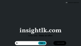 What Insightlk.com website looked like in 2021 (3 years ago)