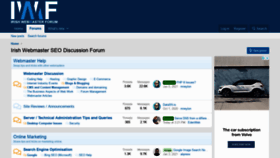 What Irishwebmasterforum.com website looked like in 2021 (3 years ago)