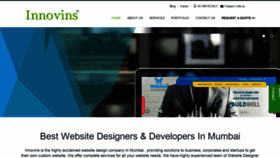 What Innovins.com website looked like in 2021 (3 years ago)