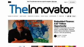 What Innovator.news website looked like in 2021 (3 years ago)