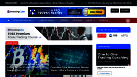 What Investingcube.com website looked like in 2021 (3 years ago)