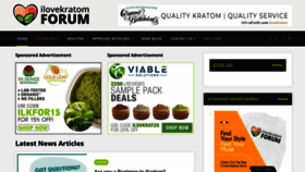 What Ilovekratom.com website looked like in 2021 (3 years ago)