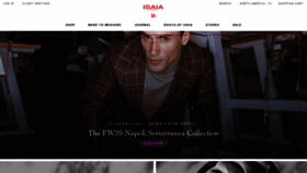 What Isaia.it website looked like in 2021 (3 years ago)