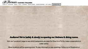 What Ilfornaio.com website looked like in 2021 (3 years ago)