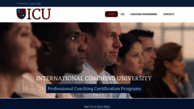 What Icuniversity.org website looked like in 2021 (4 years ago)