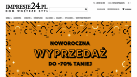 What Impresje24.pl website looked like in 2021 (3 years ago)