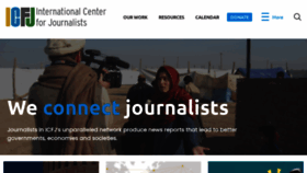 What Icfj.org website looked like in 2021 (3 years ago)