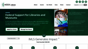 What Imls.gov website looked like in 2021 (3 years ago)
