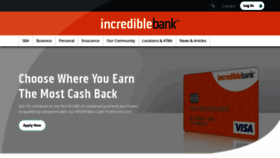 What Incrediblebank.com website looked like in 2021 (3 years ago)