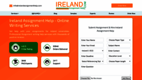 What Irelandassignmenthelp.com website looked like in 2021 (3 years ago)