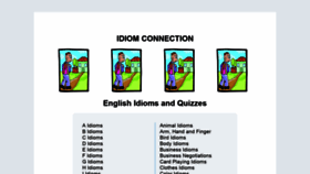 What Idiomconnection.com website looked like in 2021 (3 years ago)