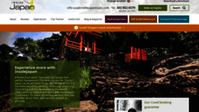 What Insidejapantours.com website looked like in 2021 (3 years ago)