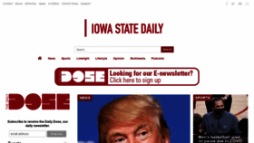 What Iowastatedaily.com website looked like in 2021 (3 years ago)