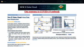 What Ivolatility.com website looked like in 2021 (3 years ago)