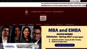 What Iub.edu.bd website looked like in 2021 (3 years ago)