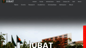 What Iubat.edu website looked like in 2021 (3 years ago)