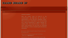 What Iaabo27.org website looked like in 2021 (3 years ago)