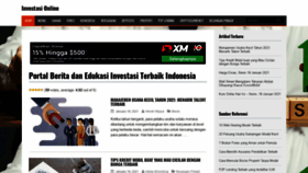 What Investasi.online website looked like in 2021 (3 years ago)