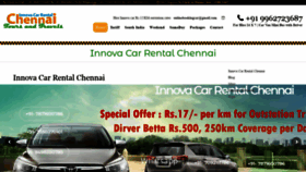 What Innovacarrentalchennai.net website looked like in 2021 (3 years ago)