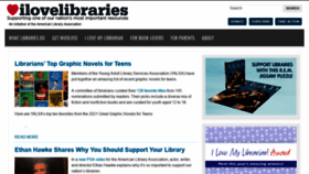 What Ilovelibraries.org website looked like in 2021 (3 years ago)
