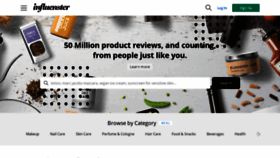 What Influenster.com website looked like in 2021 (3 years ago)