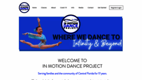 What Inmotiondanceproject.com website looked like in 2021 (3 years ago)