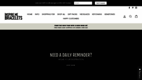 What Inspiremebracelets.com website looked like in 2021 (3 years ago)
