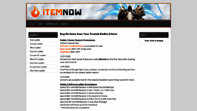 What Itemnow.com website looked like in 2021 (3 years ago)