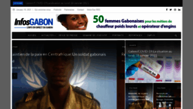 What Infosgabon.com website looked like in 2021 (3 years ago)