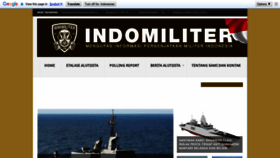 What Indomiliter.com website looked like in 2021 (3 years ago)